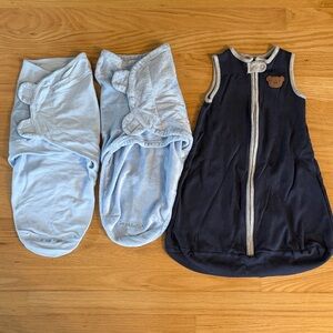3 pc Infant Baby Summer SwaddleMe Swaddle Sleep Sack Set